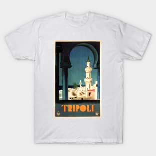 TRIPOLI LIBYA Middle East Art Deco Vintage Italy Travel T-Shirt